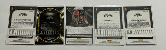 San Antonio Spurs 5 Card Parallel Basketball Lot #4