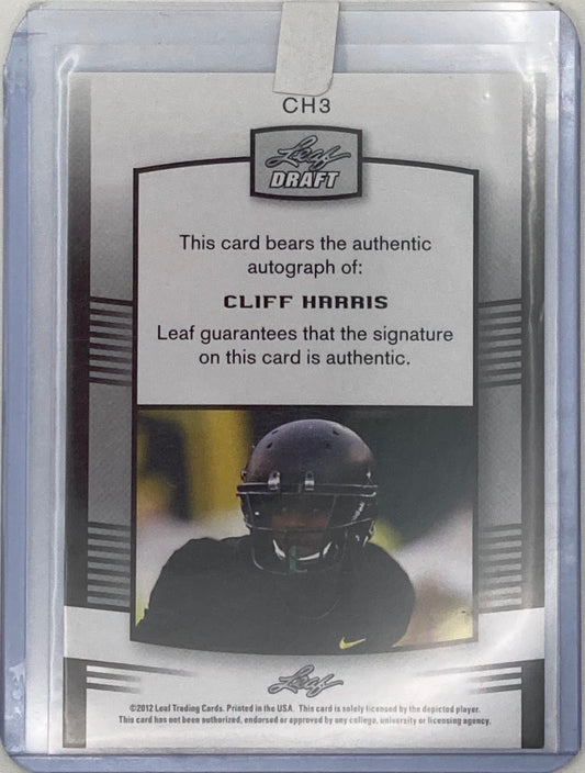 2012 Oregon Ducks Cliff Harris Signed