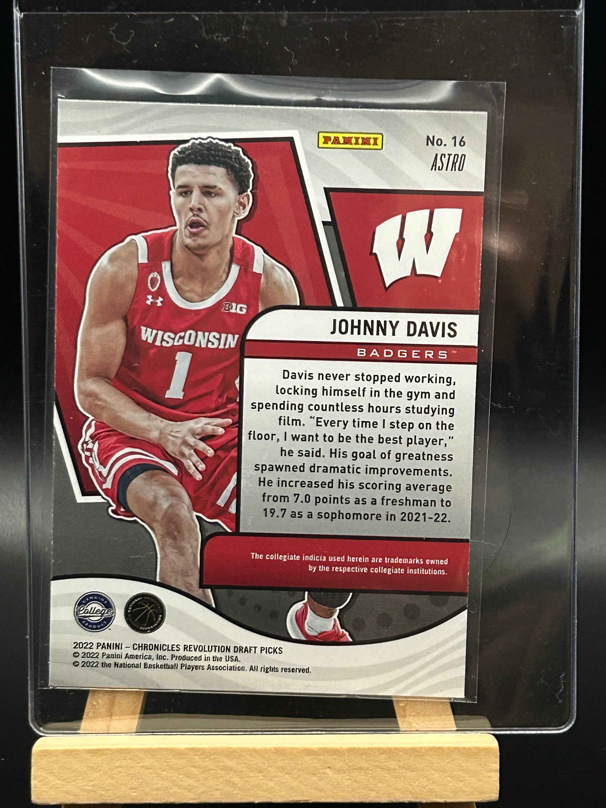 2022 panini chronicles revolution draft picks astro Johnny Davis RC