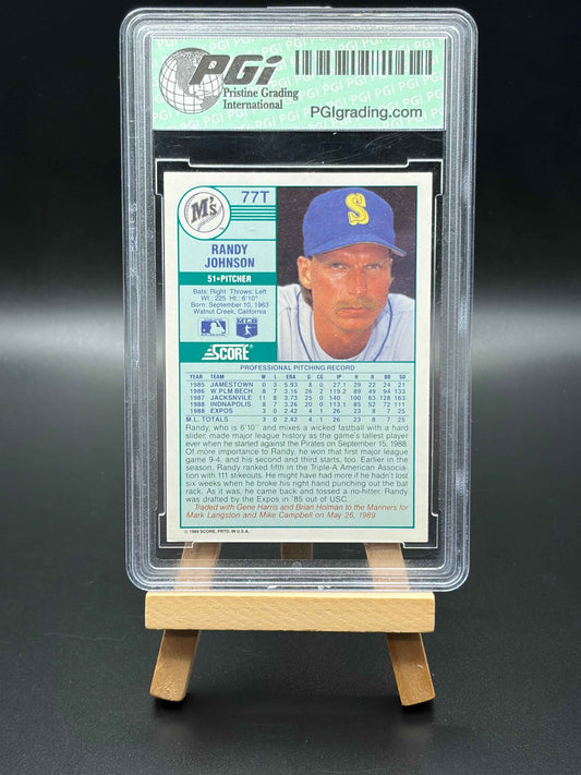 1989 Score Seattle Mariners Randy Johnson Graded PGI 10