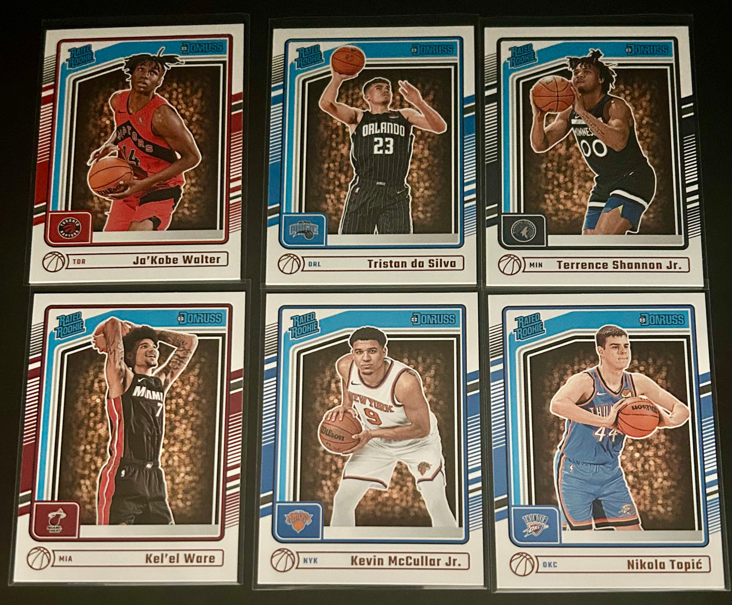 2024/2025 Panini-Donruss Basketball 6 Rated Rookie Cards