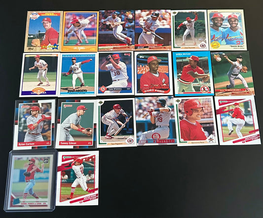 MLB St Louis Cardinals 20 Card lot