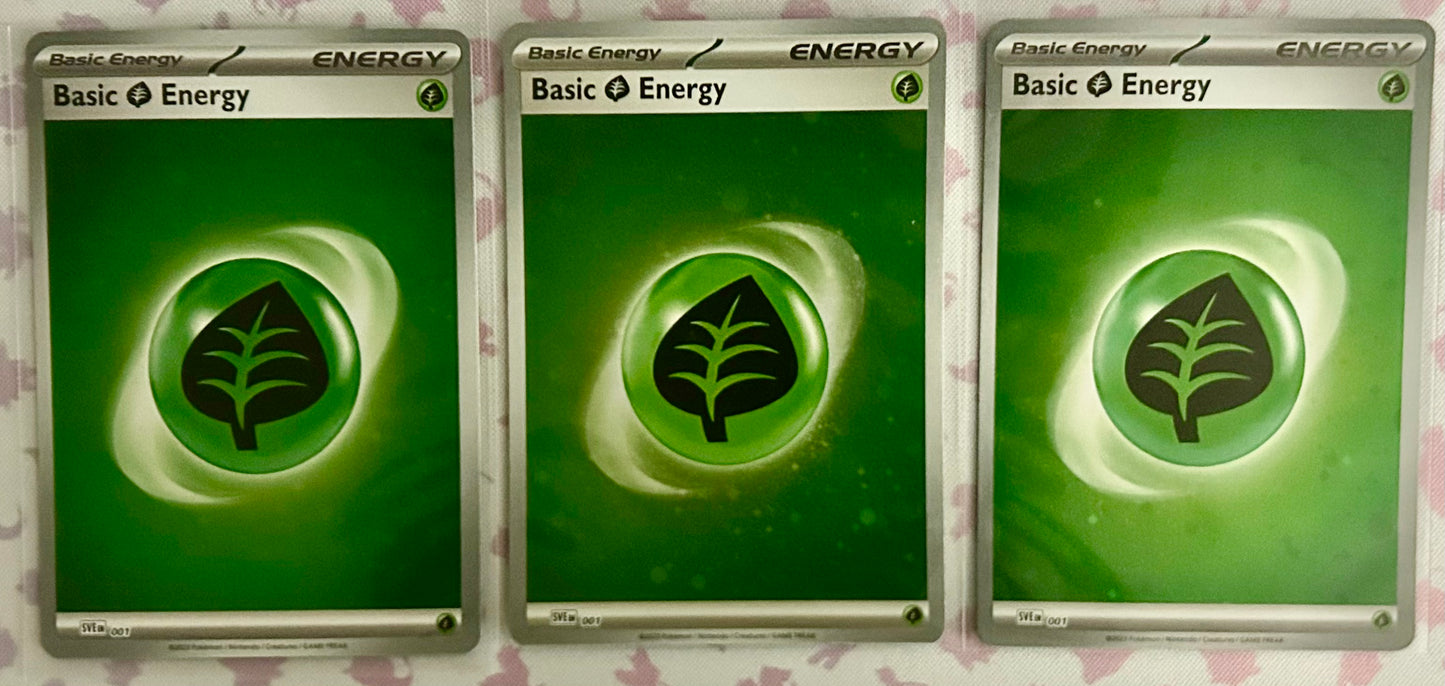3 Cosmos Holo Grass Energy