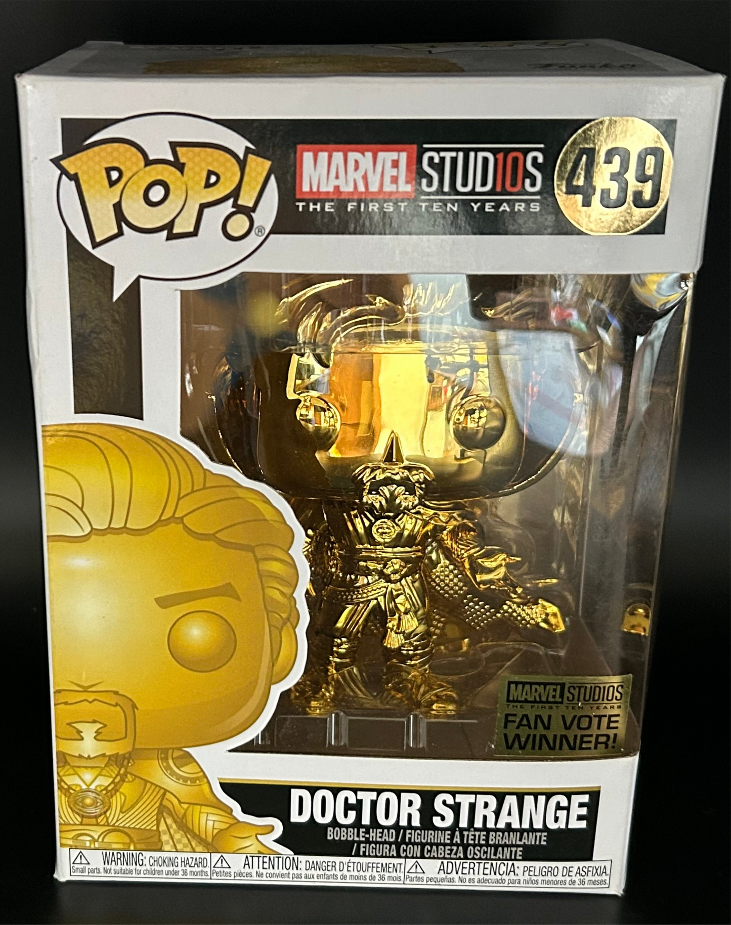 Funko Pop Doctor Strange Gold Chrome 439