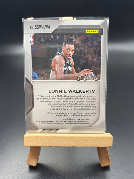 2020-2021 Lonnie Walker IV Jersey Patch Card