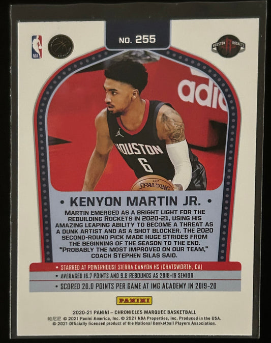 2020-2021 Chronicles Marquee Basketball Kenyon Martin JR Rookie Card
