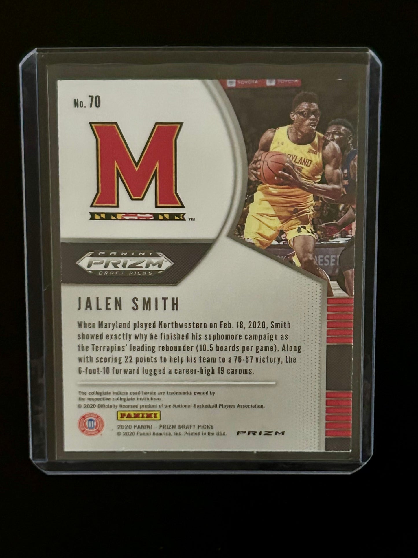 2020 Panini - Prizm Draft Picks Red,White, and Blue Jalen Smith