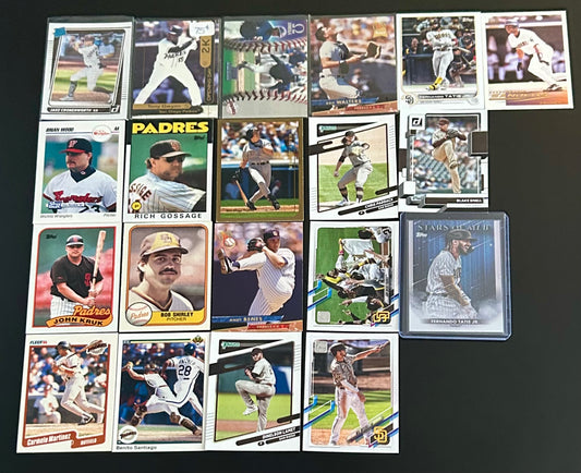 MLB San Diego Padres 20 Card Lot #1