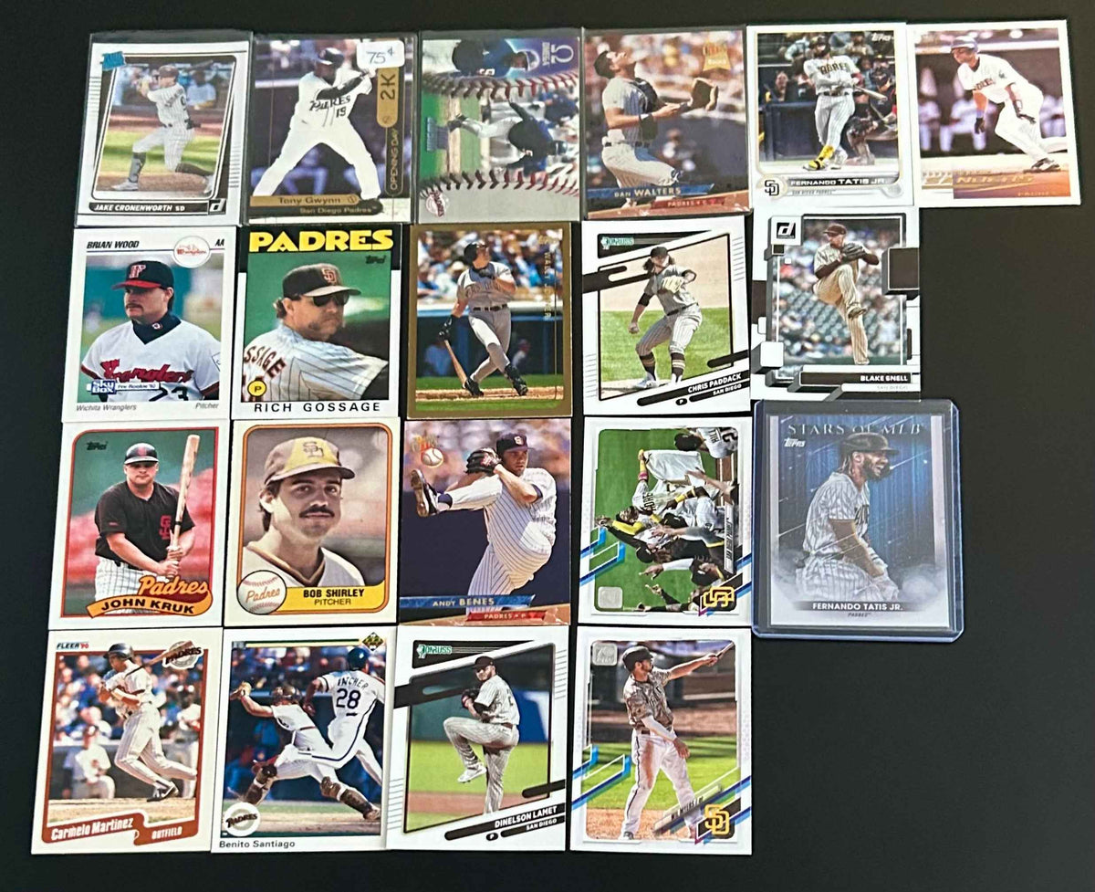 20-Card Lot: San Diego Padres MLB Baseball Cards — Lot #1