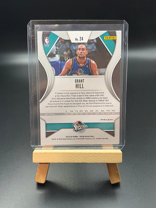 2019-2020 Panini Prizm Detroit Pistons Grant Hill Hyper Prizm Parallel Card