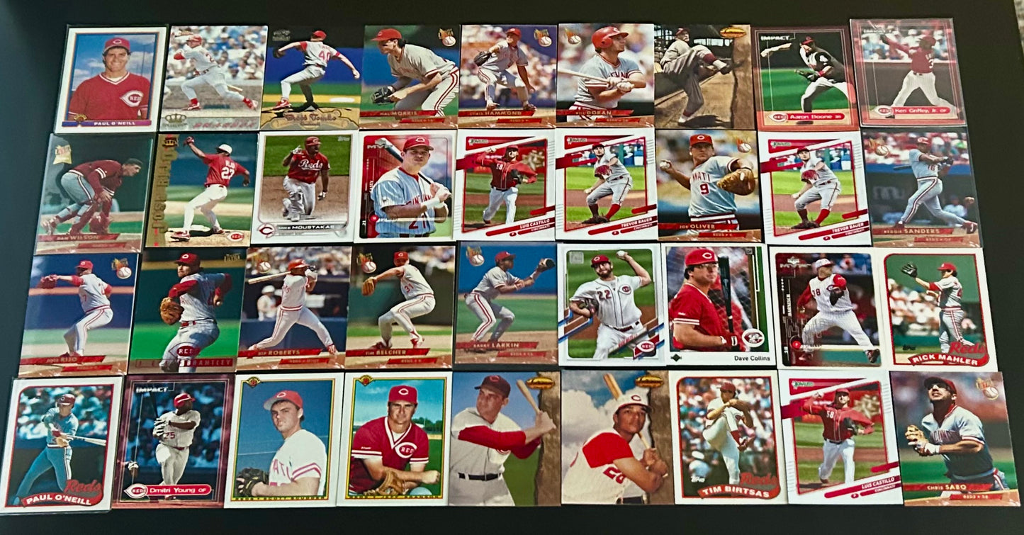 MLB 42 Card Cincinnati Reds Card lot