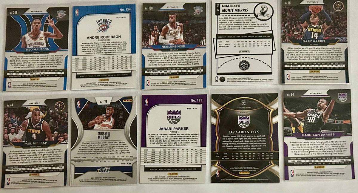 NBA Parallel 10 Card Lot #3