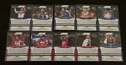 2019 Panini Orange Cracked Ice Prizm 10 Card Basketball Parallel lot