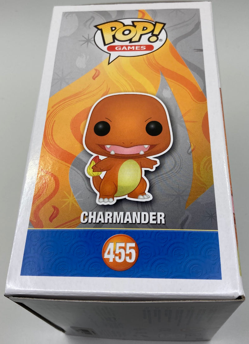 Funko Pop! Metallic Charmander with 5 pokemon card lot