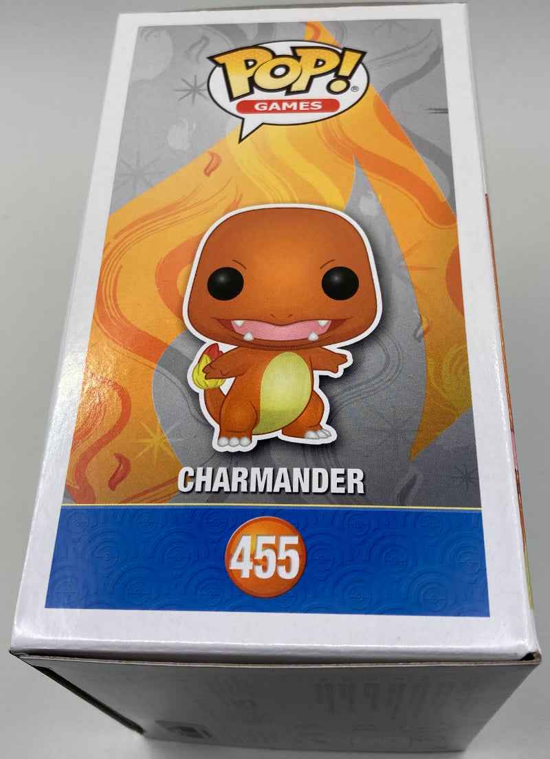 Funko Pop! Metallic Charmander with 5 pokemon card lot
