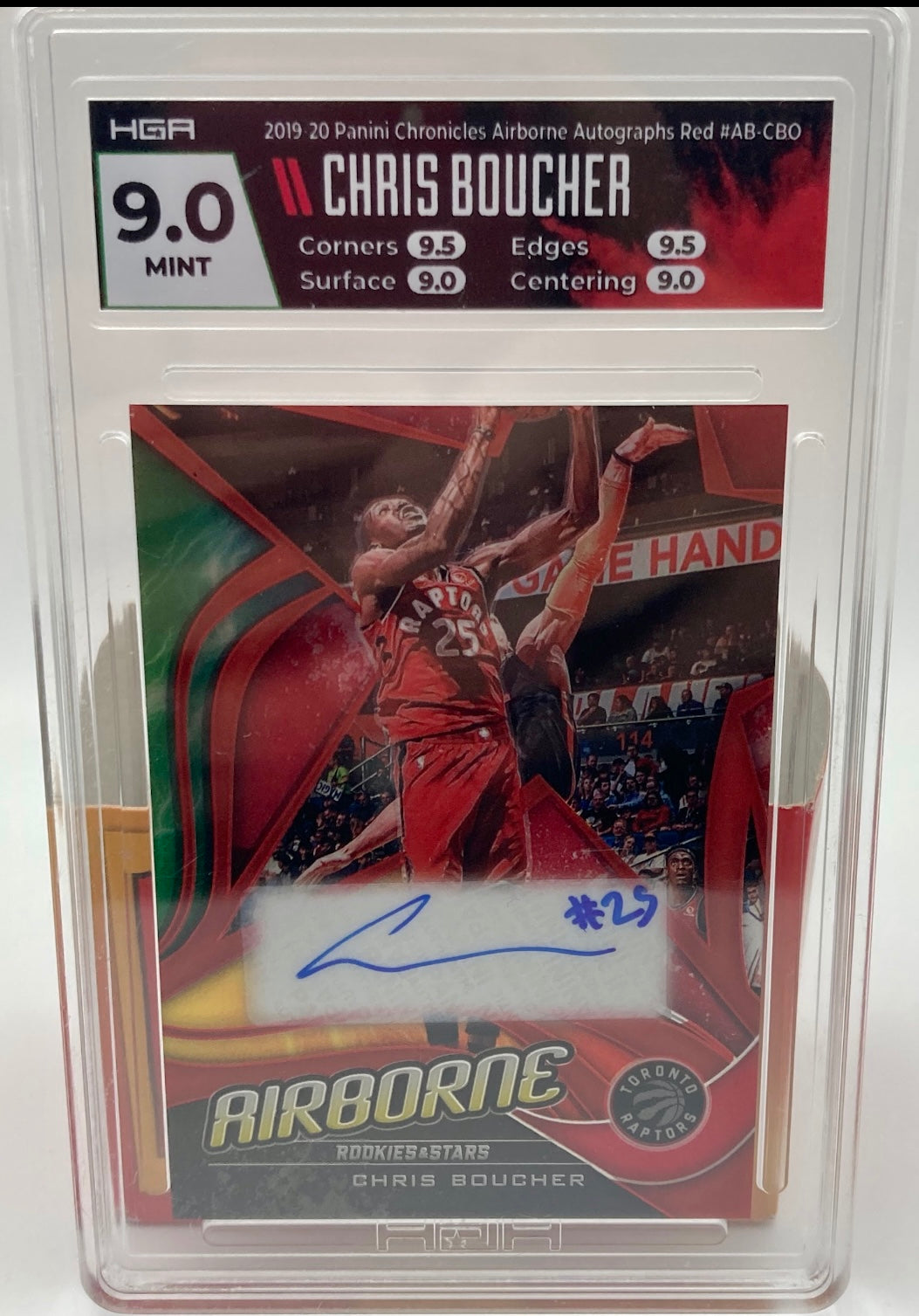 Chris Boucher Chronicles Rookies and Stars Basketball 2019/2020 Signed and Graded 9
