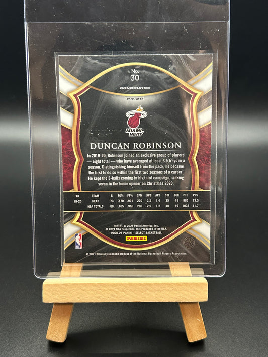 2020 Panini Select Red White Orange Flash Duncan Robinson