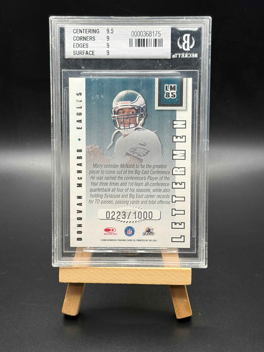 Donavan Mcnabb Beckett Graded 9 and #/1000.