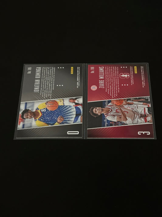2021 Jonathan Kuminga and Ziaire Williams Panini Gala Rookie Cards