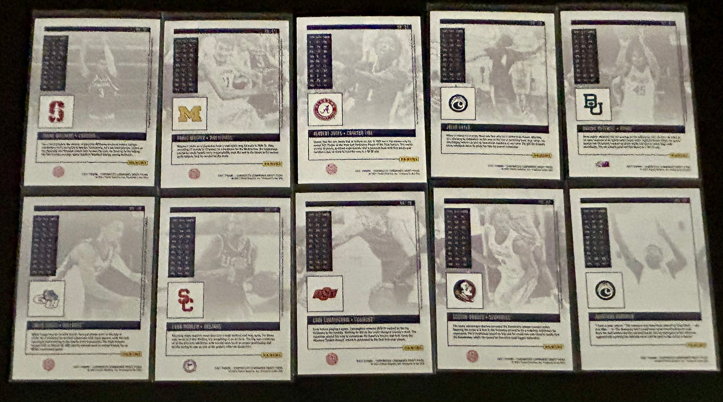 2021 Panini- 10 Card Chronicles Luminance Draft Picks lot