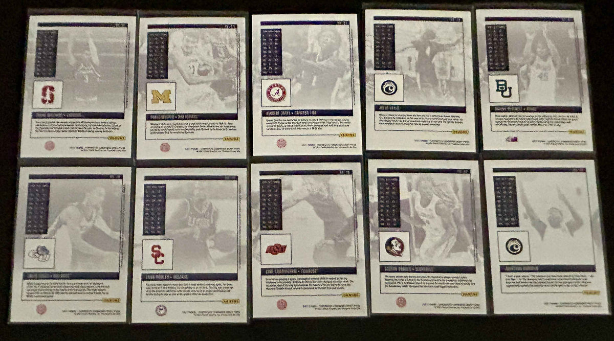 2021 Panini- 10 Card Chronicles Luminance Draft Picks lot