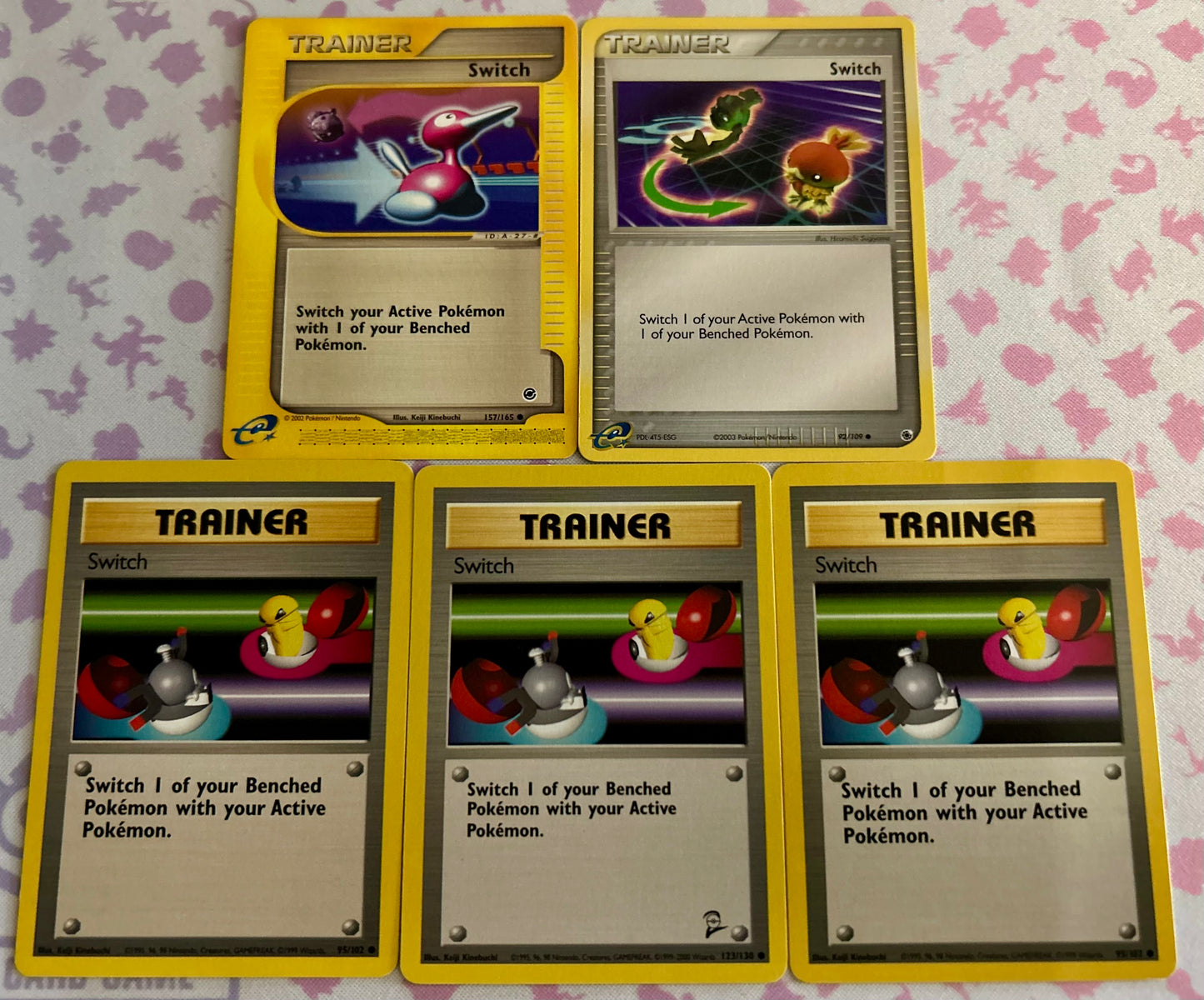 5 Card Pokemon Card Switch Lot