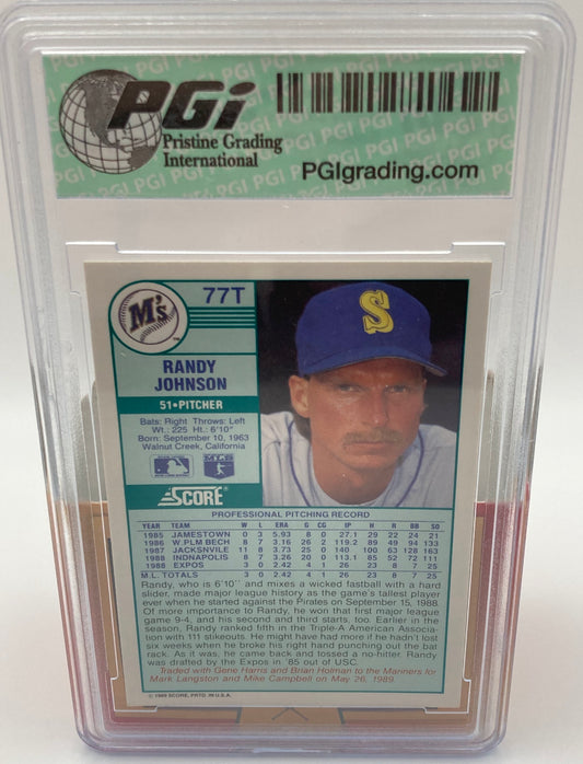 1989 Score Seattle Mariners Randy Johnson Graded PGI