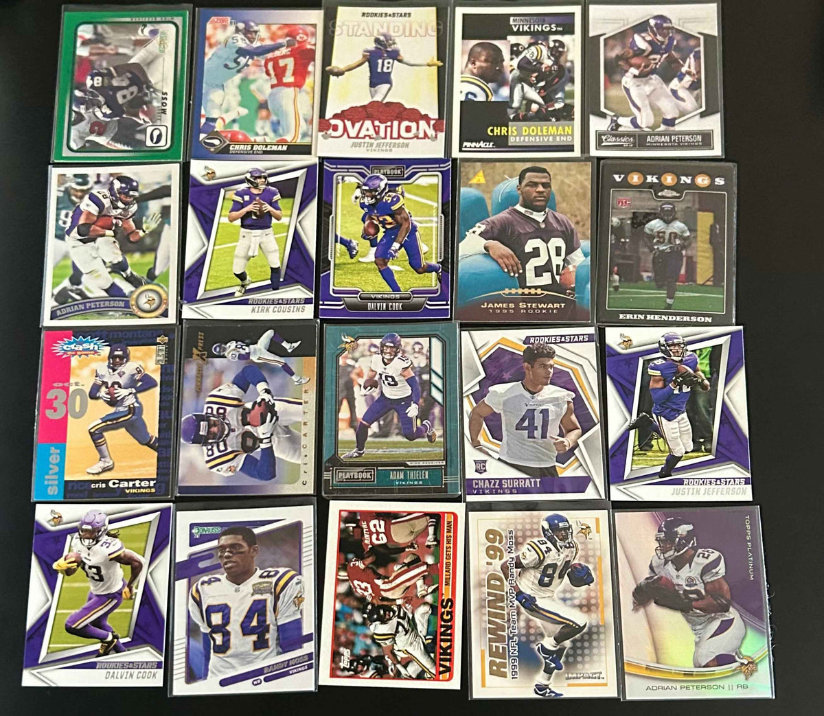 NFL Minnesota Vikings 20 Card Lot #2