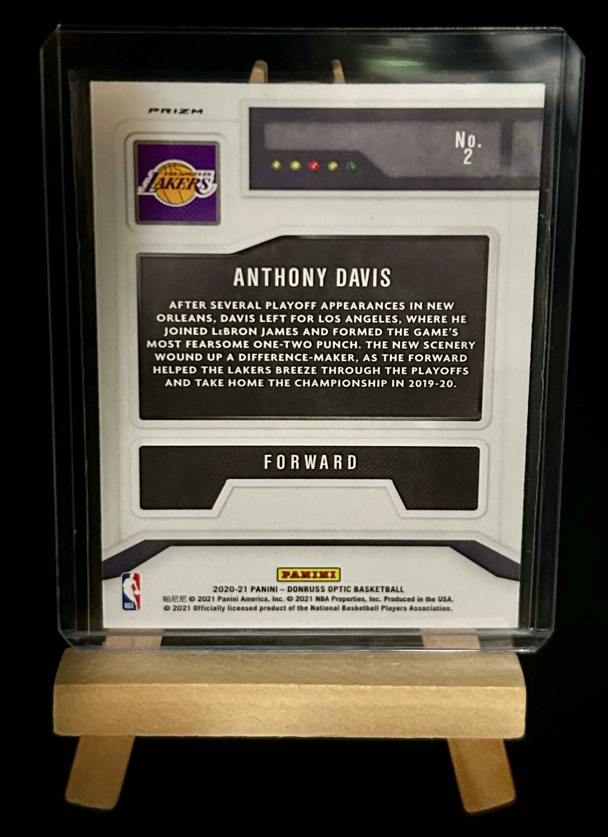 2020 Donruss Optic T-Minus 3…2…1 Holo Anthony Davis