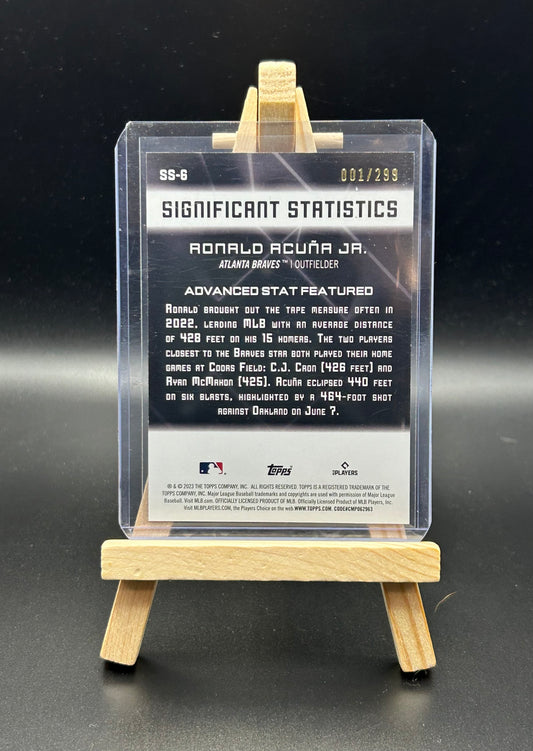 2023 Topps Series 2 Ronald Acuña Jr. Significant Stats Parallel /299