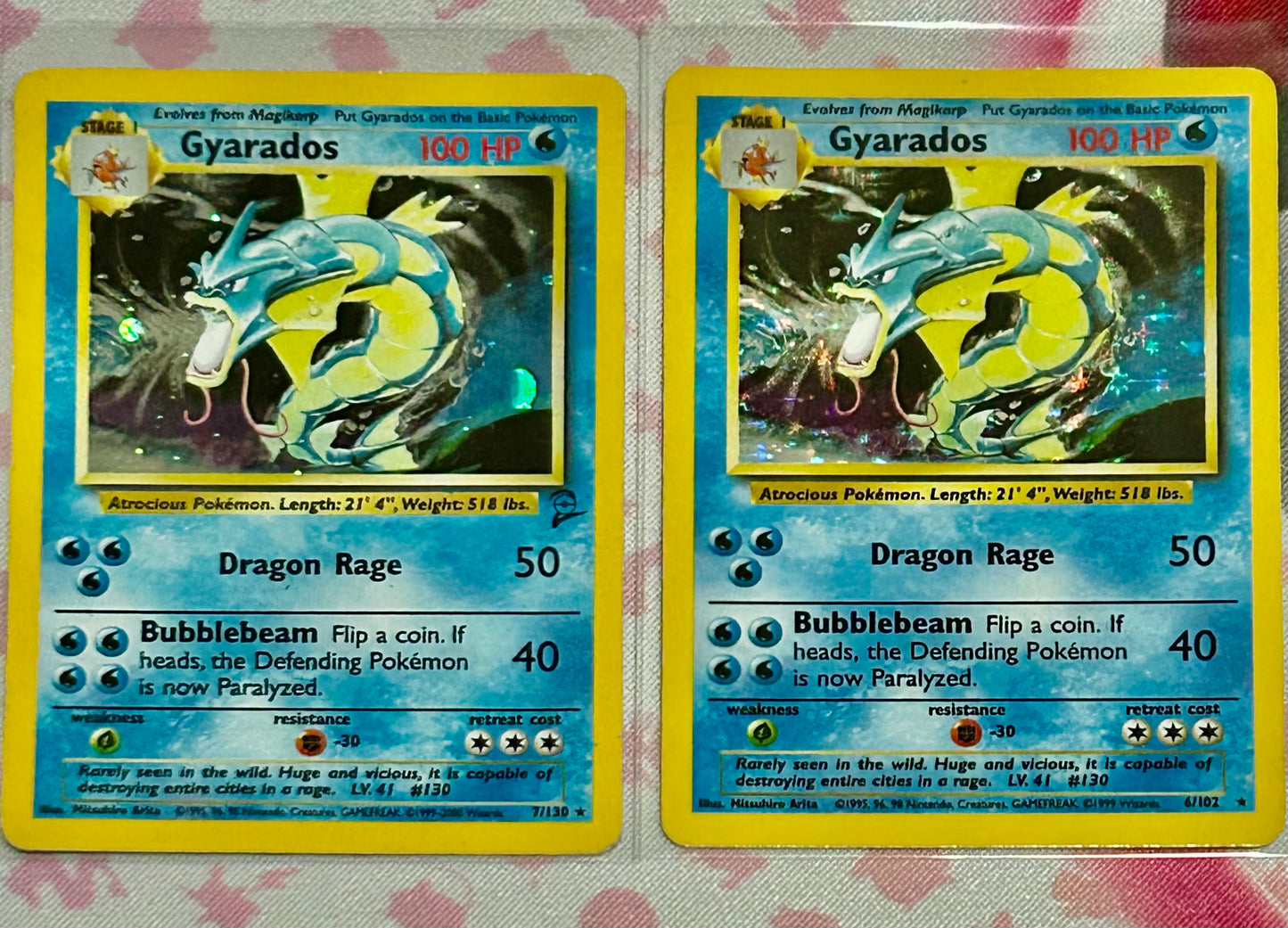 Gyarados - Base Set (BS)and Base Set 2(BS2)