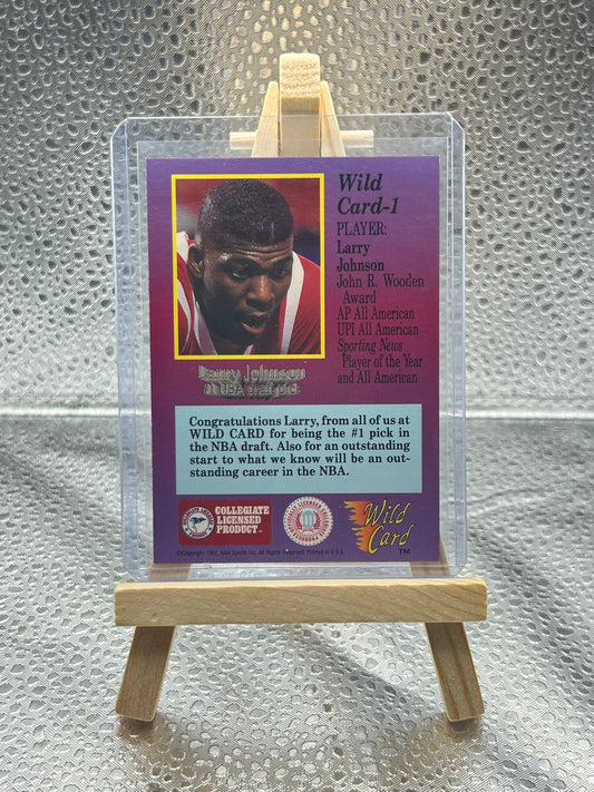 1992 Wild card 1st Edition Larry Johnson #1