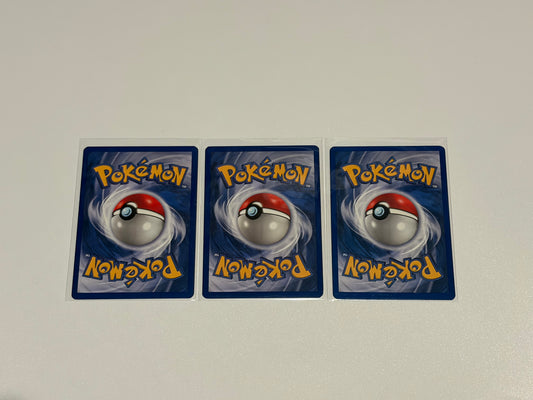 Professor Oak- Base Set (BS) UnCommon 3 card lot LP