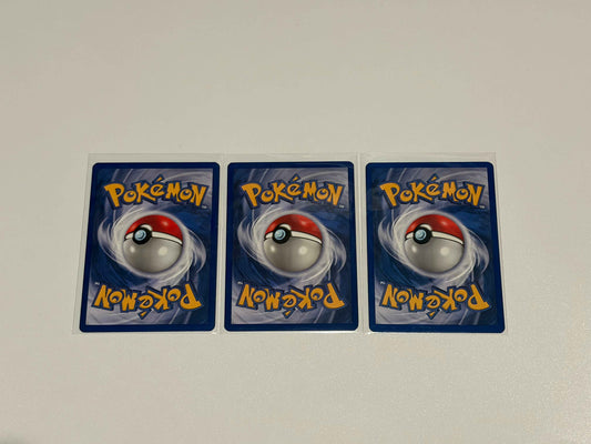 Professor Oak- Base Set (BS) UnCommon 3 card lot LP