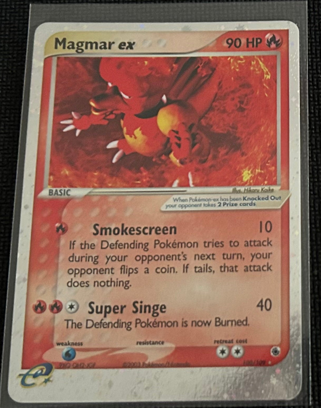 Magmar Ex- Ruby and Sapphire (RS)NM Holo Rare