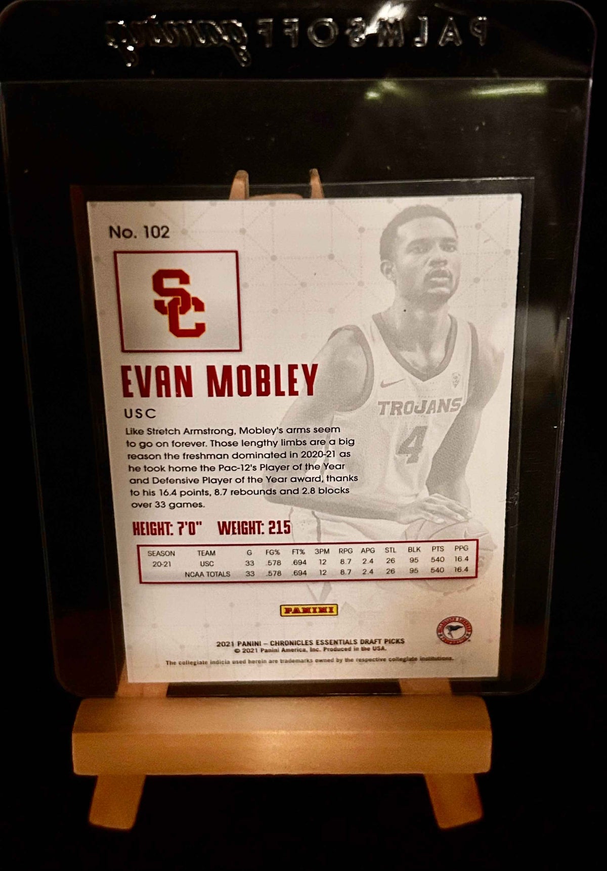 2021 Panini Chronicles Essentials Draft Picks Evan Mobley