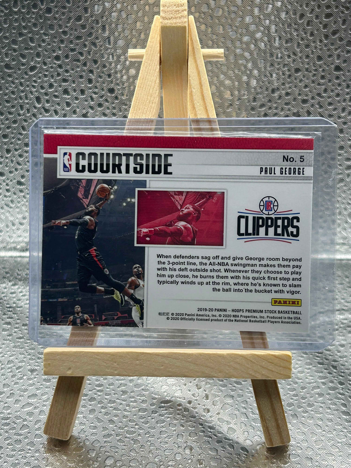 2019-2020 Hoops Premium Stock Paul George Courtside