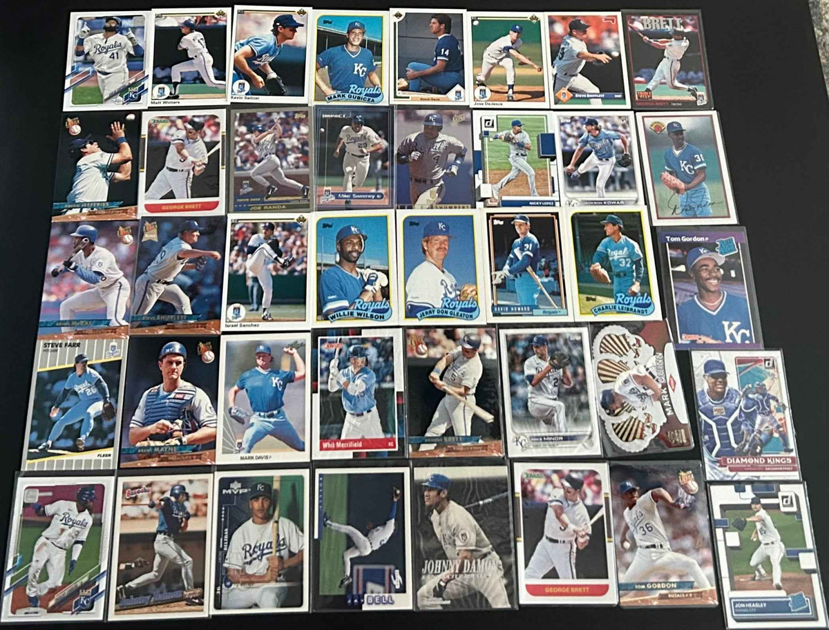 Kansas City Royals Baseball Card Lot – 42 Cards – Mixed Years & Players