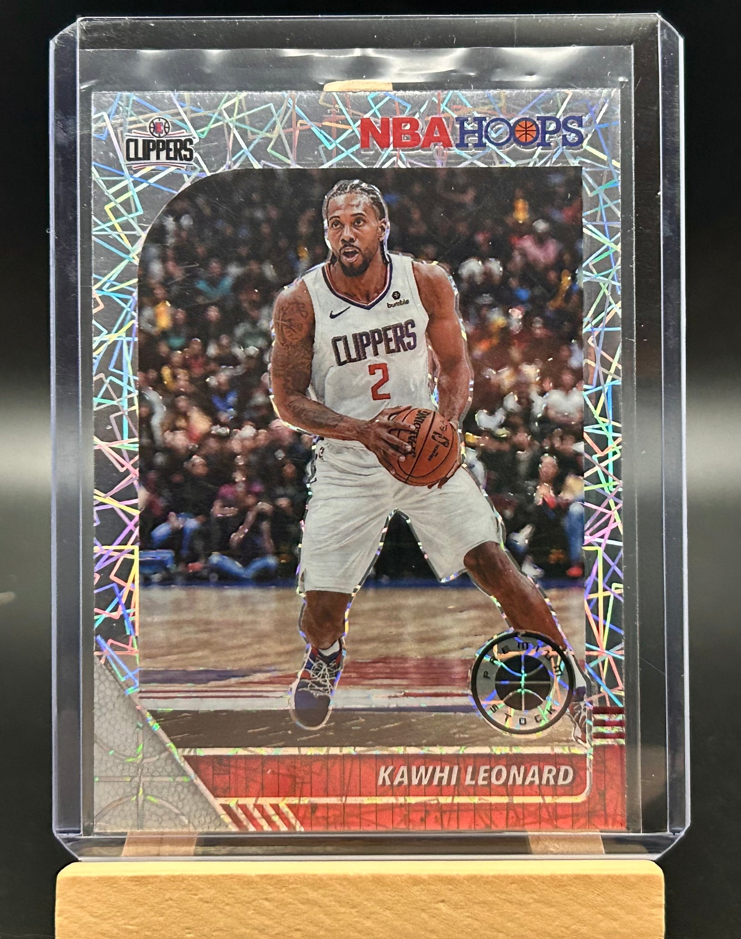 2019-20 Panini NBA Hoops Premium Silver Lazer Parallel Kawhi Leonard