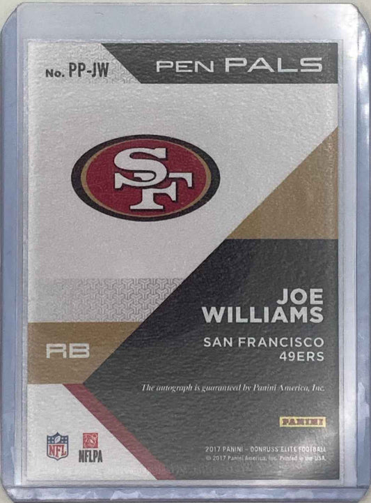 2017 Donruss Elite Joe Williams RC Auto – Signed Rookie Football Card