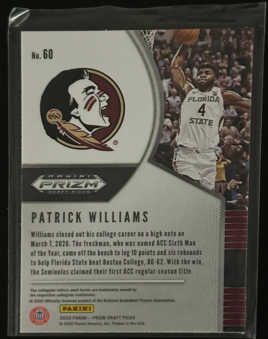 2020 Panini Prizm Draft Picks Patrick Williams RC