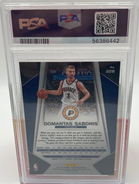 2017 Domantas Sabonis Panini Prizm Basketball Graded PSA 9.