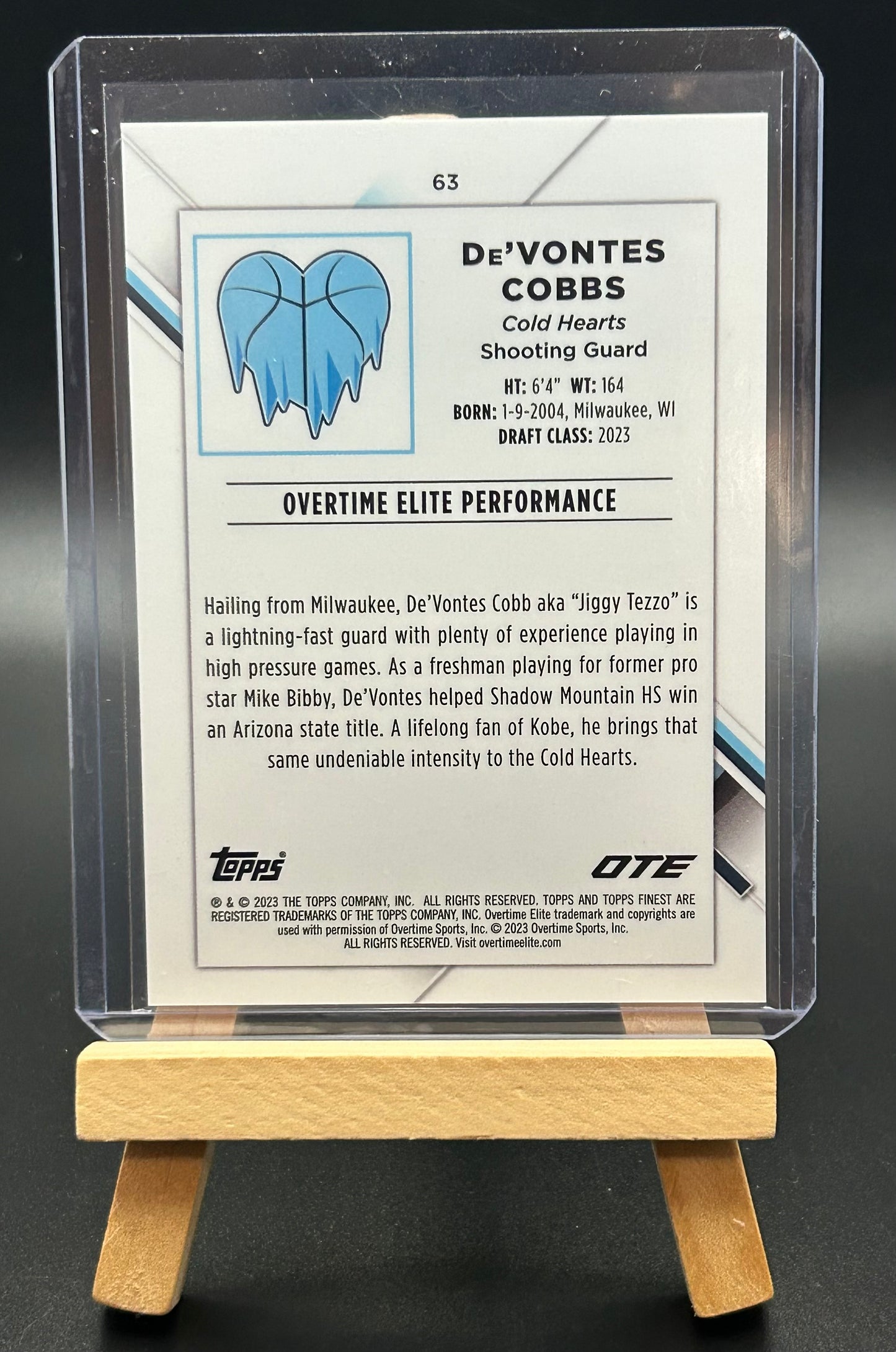 2022-23 Topps Finest OTE - DE’Vontes Cobbs #63 Numbered #'d /175