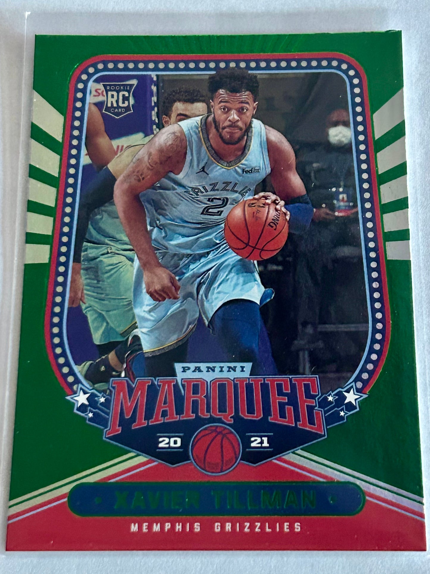 2020-2021 Chronicles Marquee Basketball Xavier Tillman Green Parallel