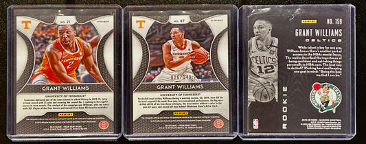 Grant Williams Three Card Panini Set with Numbered out of /149