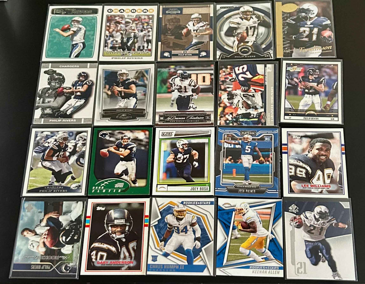 NFL Los Angeles Chargers 20 Card lot #6