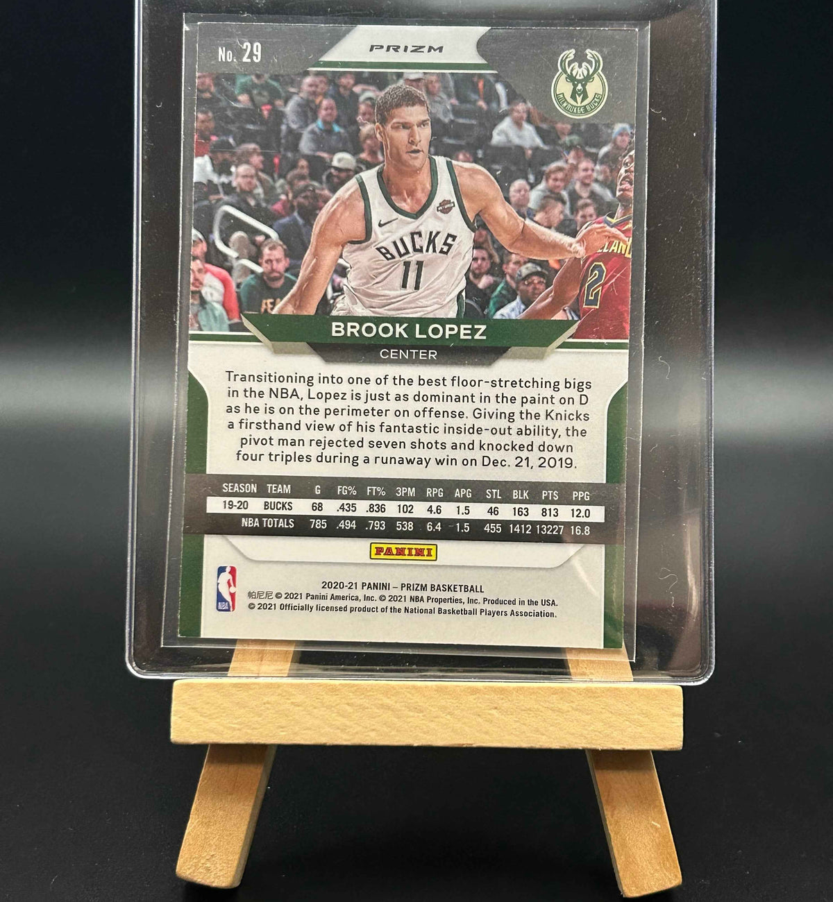 2020-2021 Prizm Basketball Brook Lopez Green Parallel