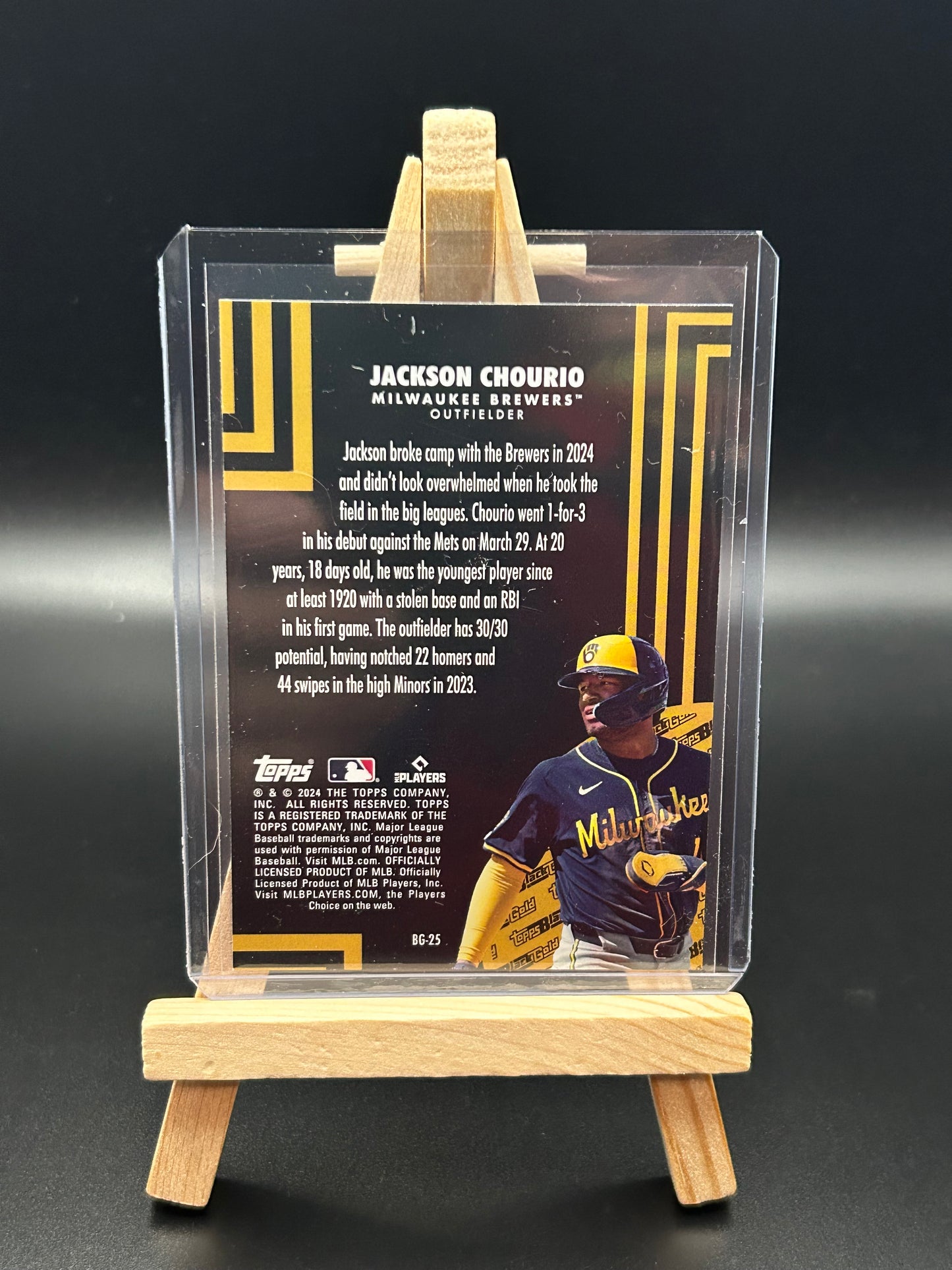 2024 Topps Black and Gold Jackson Chourio RC