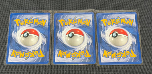 Vulpix- Base Set (BS) Common 3 card lot LP (Read Description)