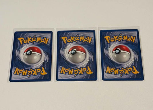 Poliwhirl - Base Set (BS) UnCommon 3 card lot